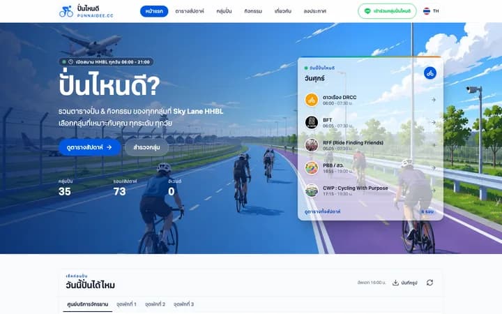หน้าแรกเว็บไซต์ ปันน้ำใจดี ผลงานออกแบบและพัฒนาโดย CraftWeb